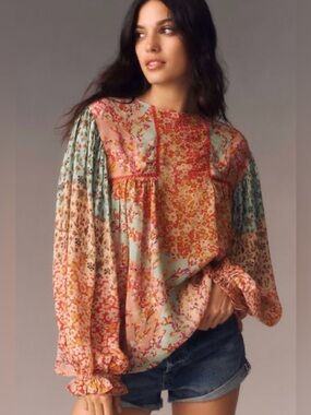Bl^nk London by Anthropology - Miranda blouse - size s